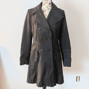 DKNY black trench coat